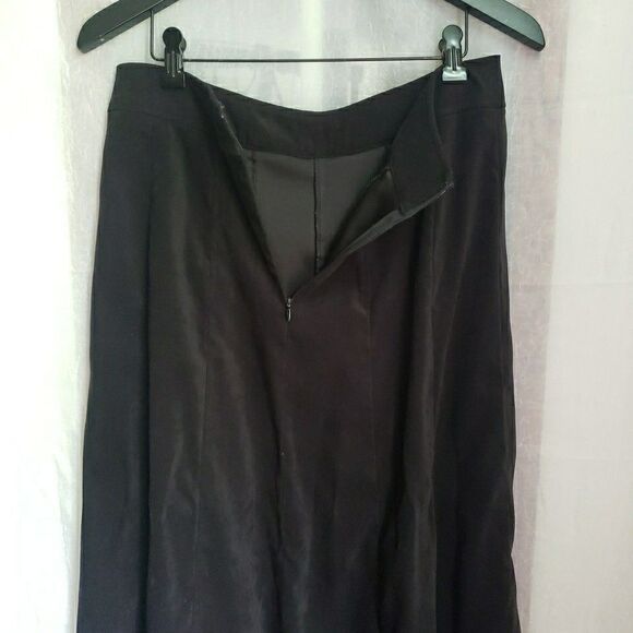 Christopher & Banks Women’s Size 6 A Line Skirt Black Velour Whimsy Goth *FLAW - Picture 5 of 11
